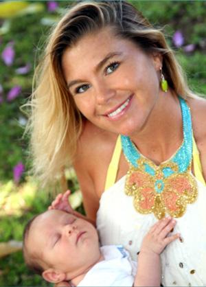 Jamilah Star and her wonderful new baby boy named Waimea.  From January 2008.