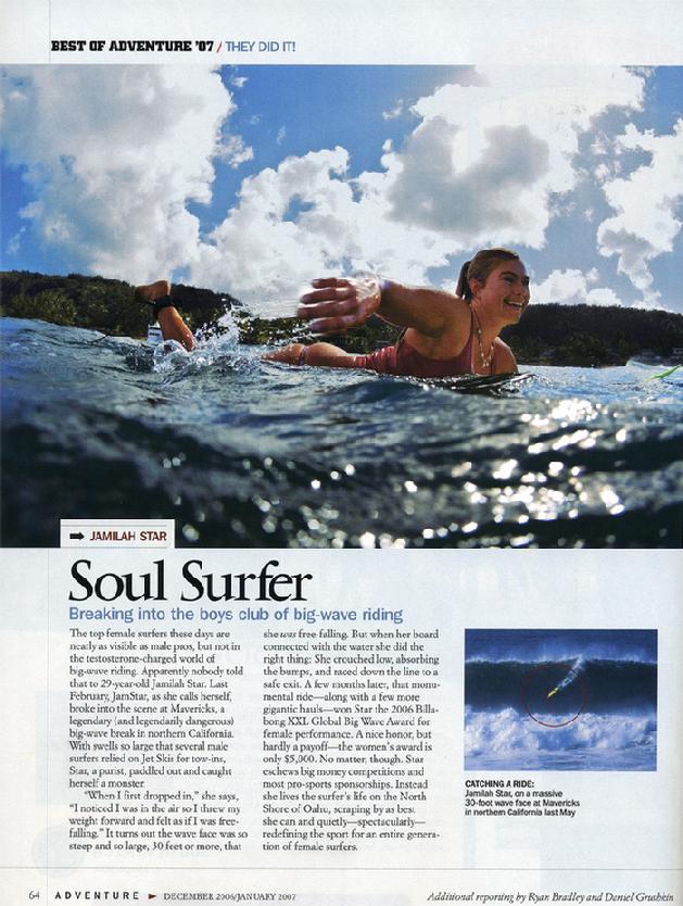 Jamilah featured in National Geographic Adventure